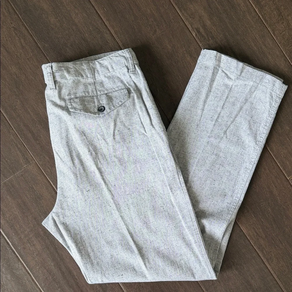 WORN ONCE Banana Republic Light Gray Men’s Linen-Cotton pant